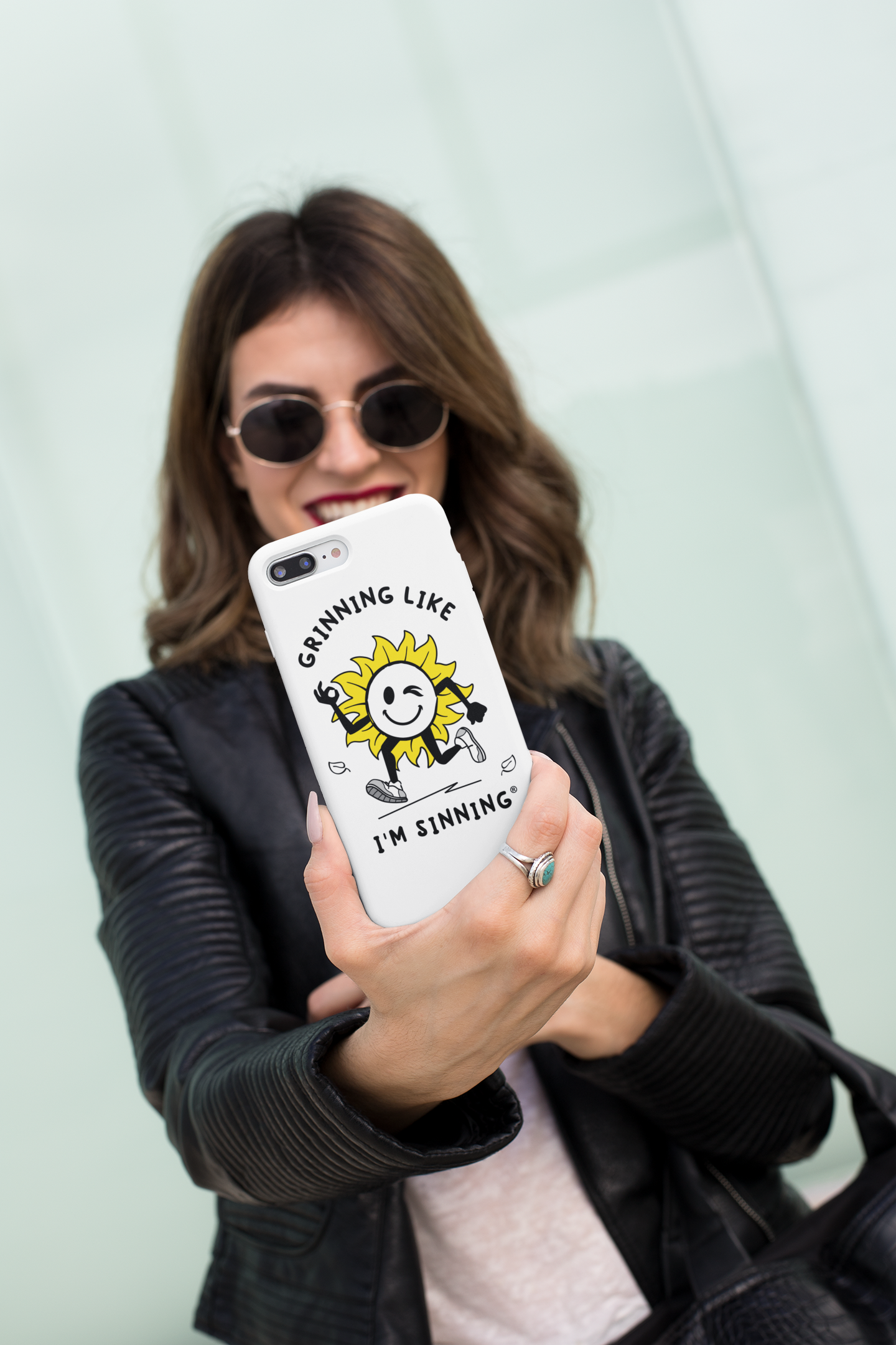 Tough case for Samsung®-Grininng Sunflower