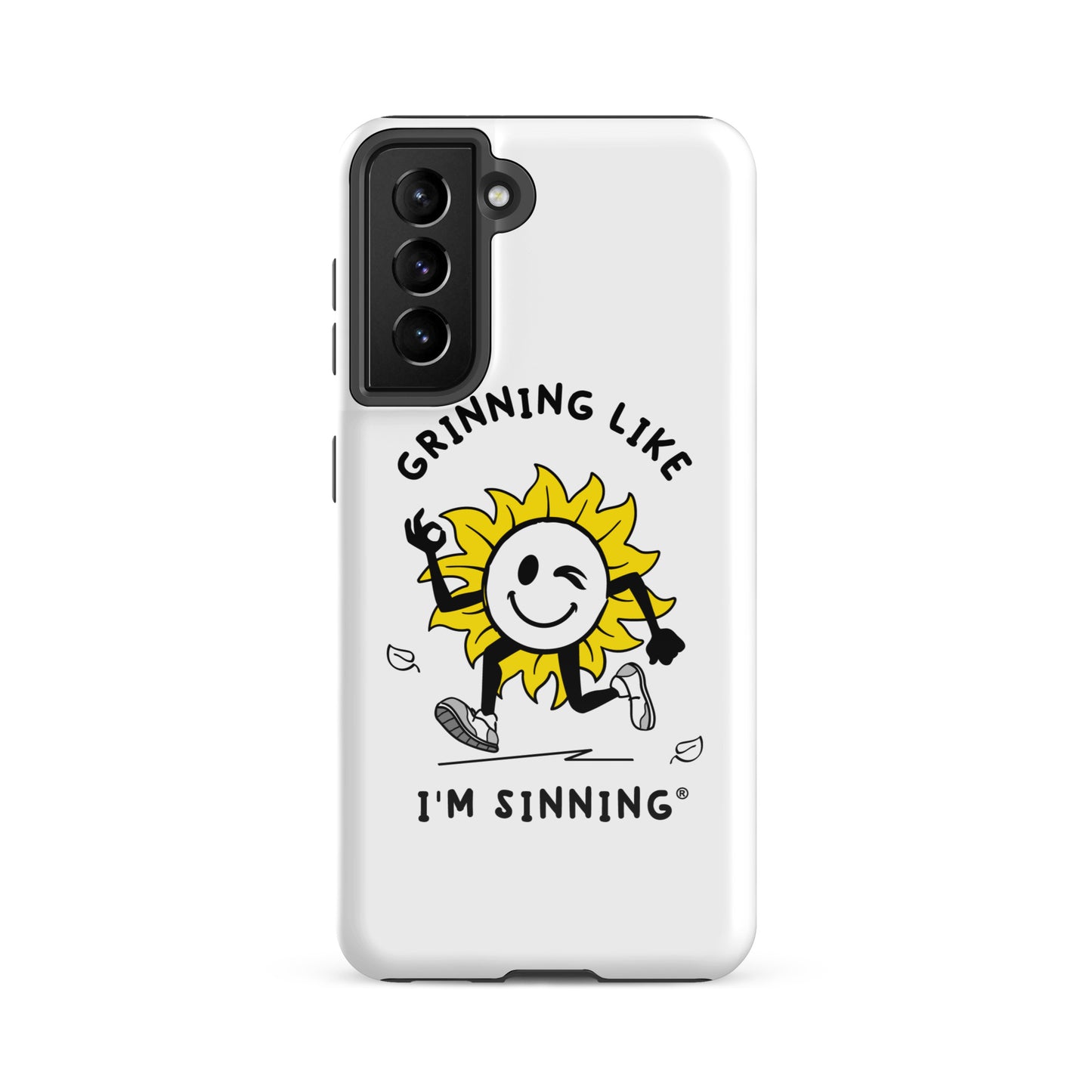Tough case for Samsung®-Grininng Sunflower
