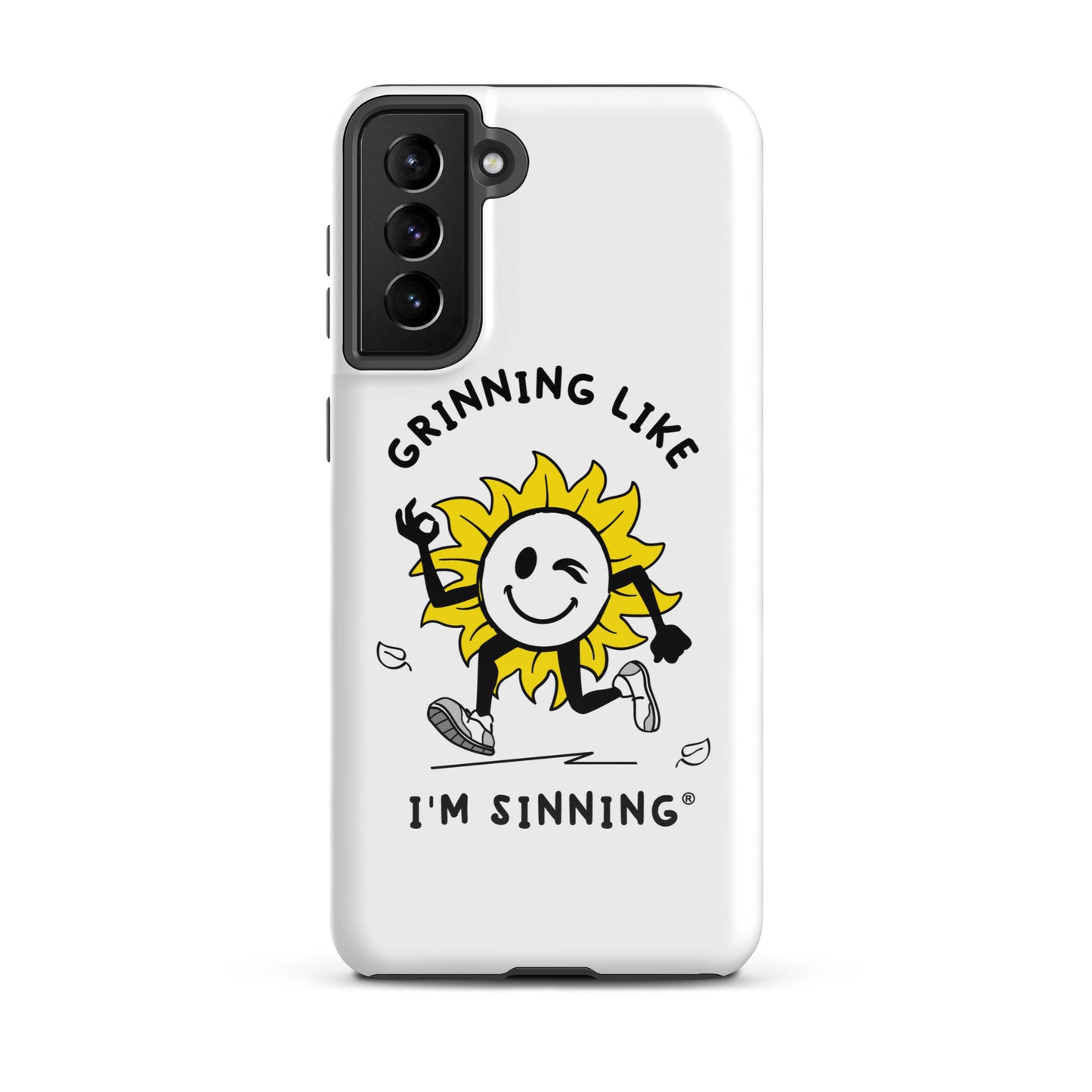 Tough case for Samsung®-Grininng Sunflower