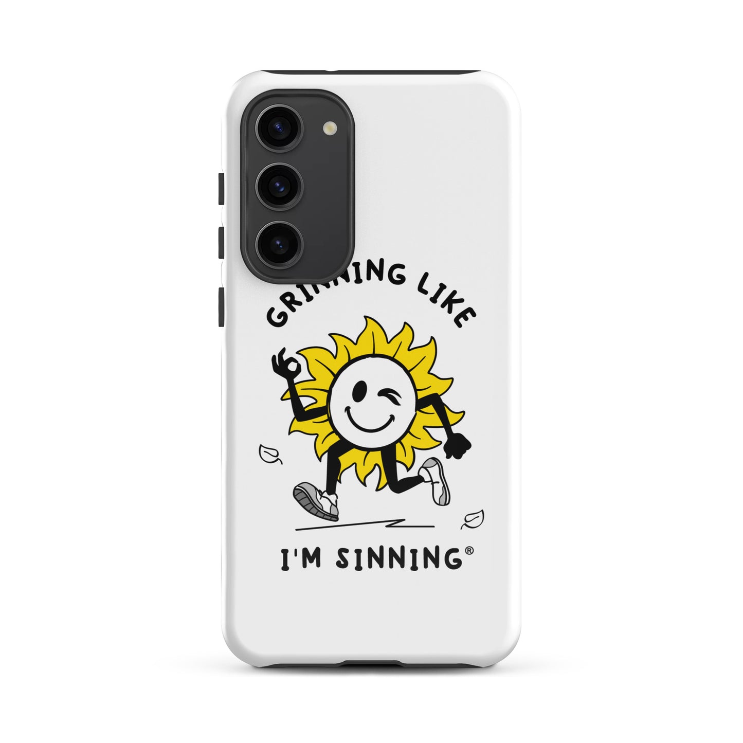 Tough case for Samsung®-Grininng Sunflower