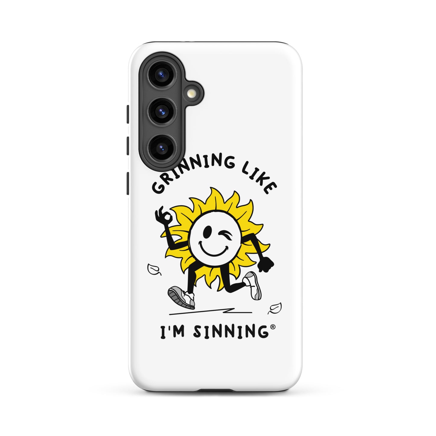 Tough case for Samsung®-Grininng Sunflower