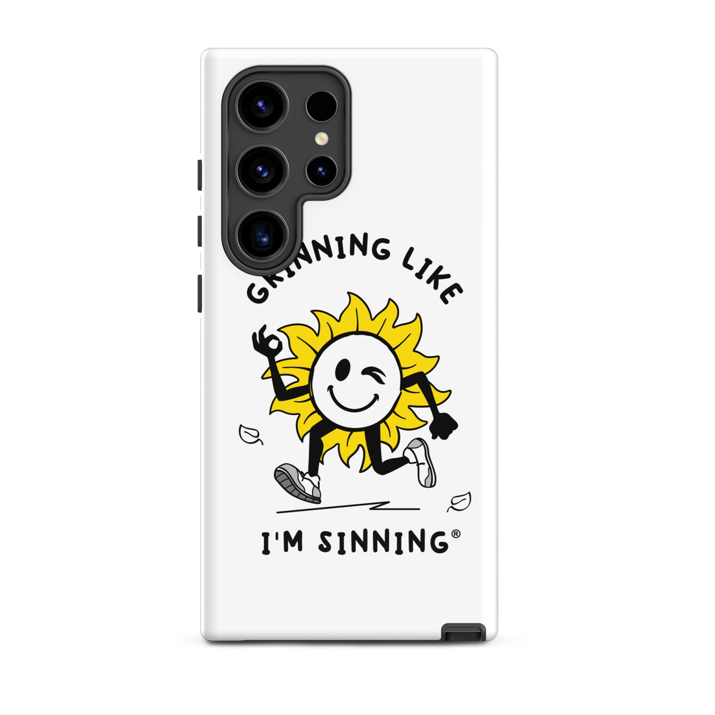 Tough case for Samsung®-Grininng Sunflower