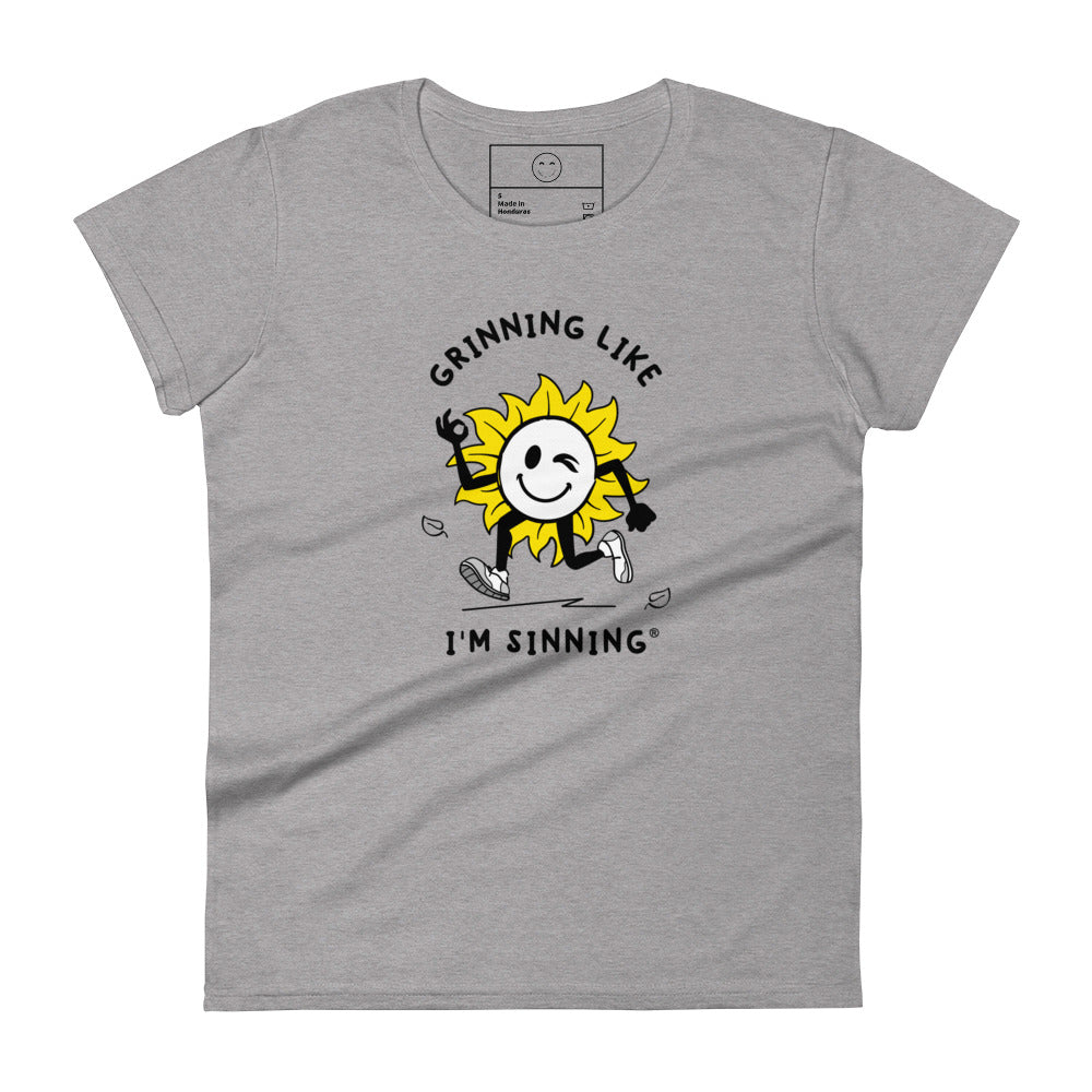 Women's short sleeve t-shirt-Sunflower