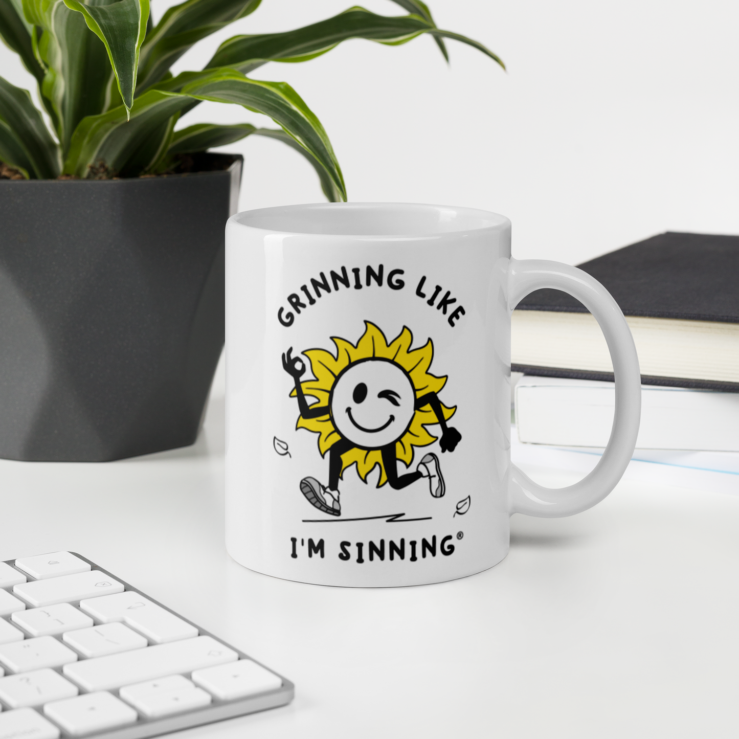 White glossy mug-Sunshine