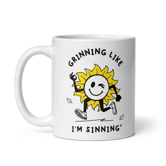 White glossy mug-Sunshine