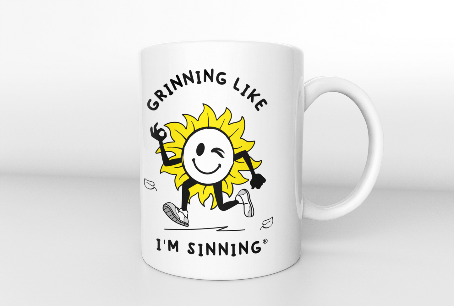 White glossy mug-Sunshine